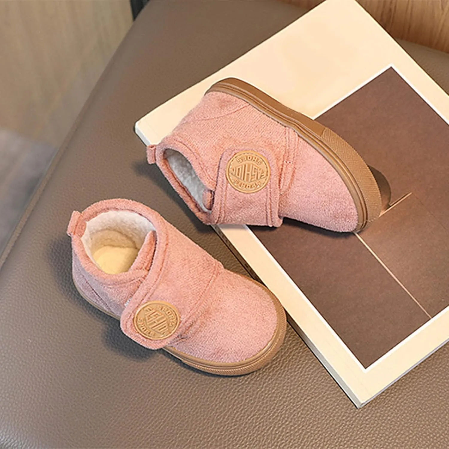Snow Boots Toddler Girl Fashion Winter Children Boots Boys And Girls Flat Bottoms Non Slip Solid Boots