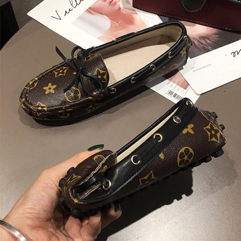 Social Peas All-Match Soft Leather Flat Women's Loafer
