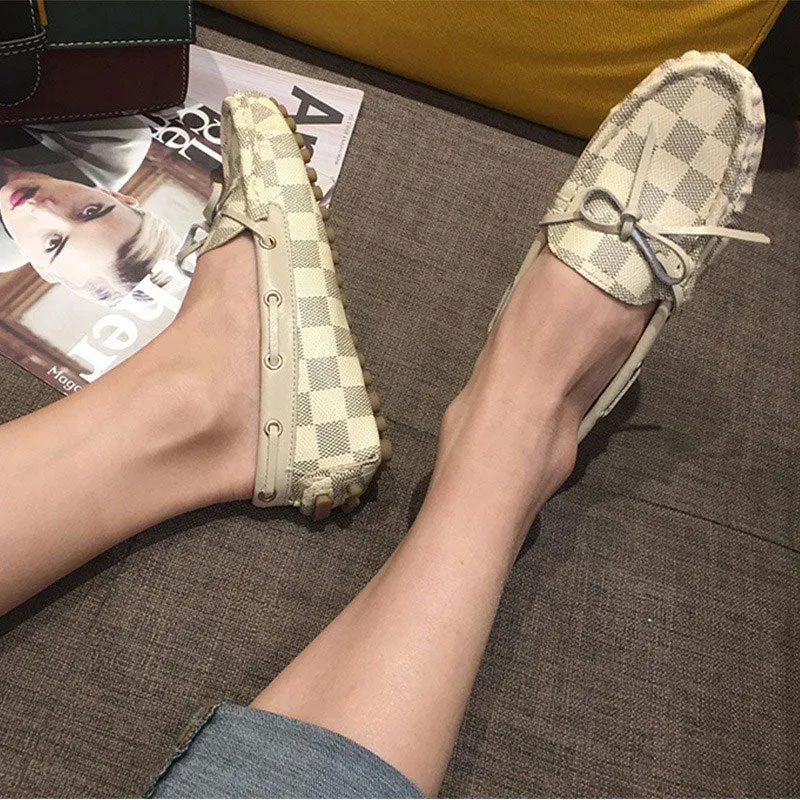 Social Peas All-Match Soft Leather Flat Women's Loafer