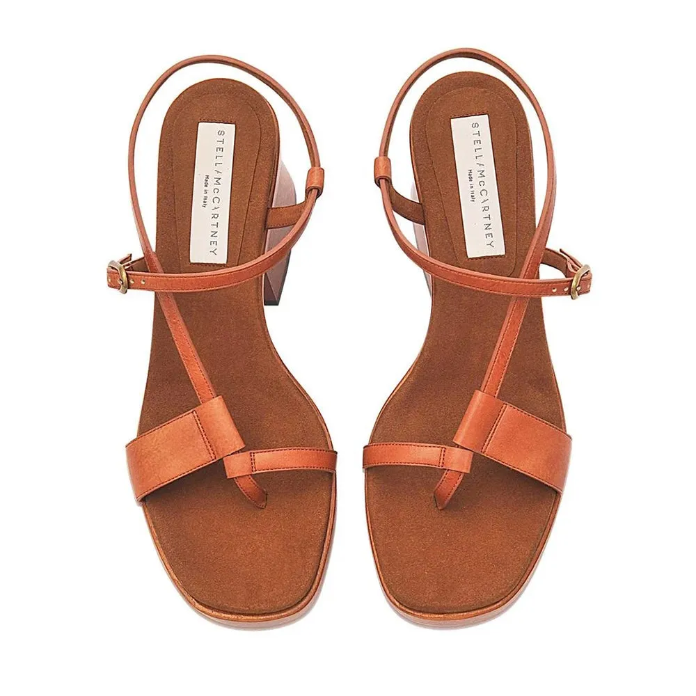 Stella McCartney Women's 'Altea' Platform Block Heel Sandal in Brown