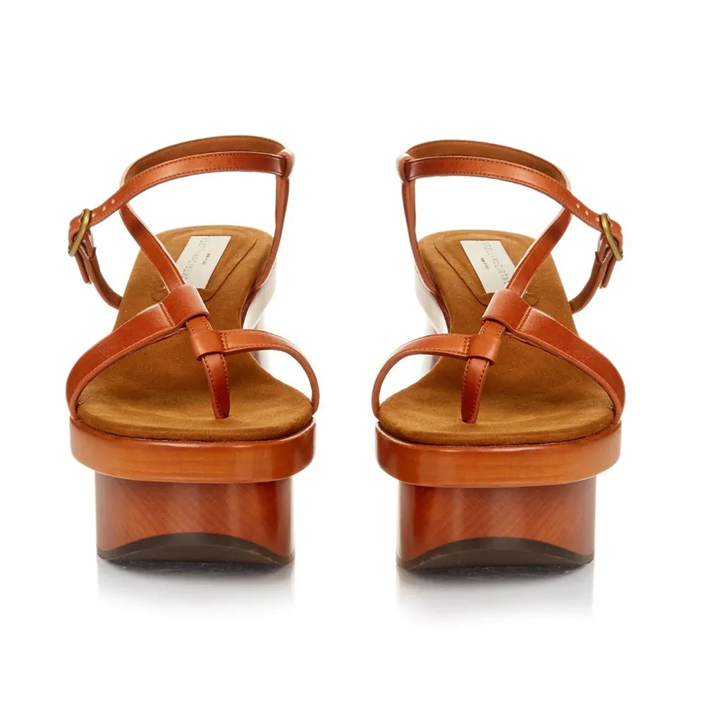 Stella McCartney Women's 'Altea' Platform Block Heel Sandal in Brown