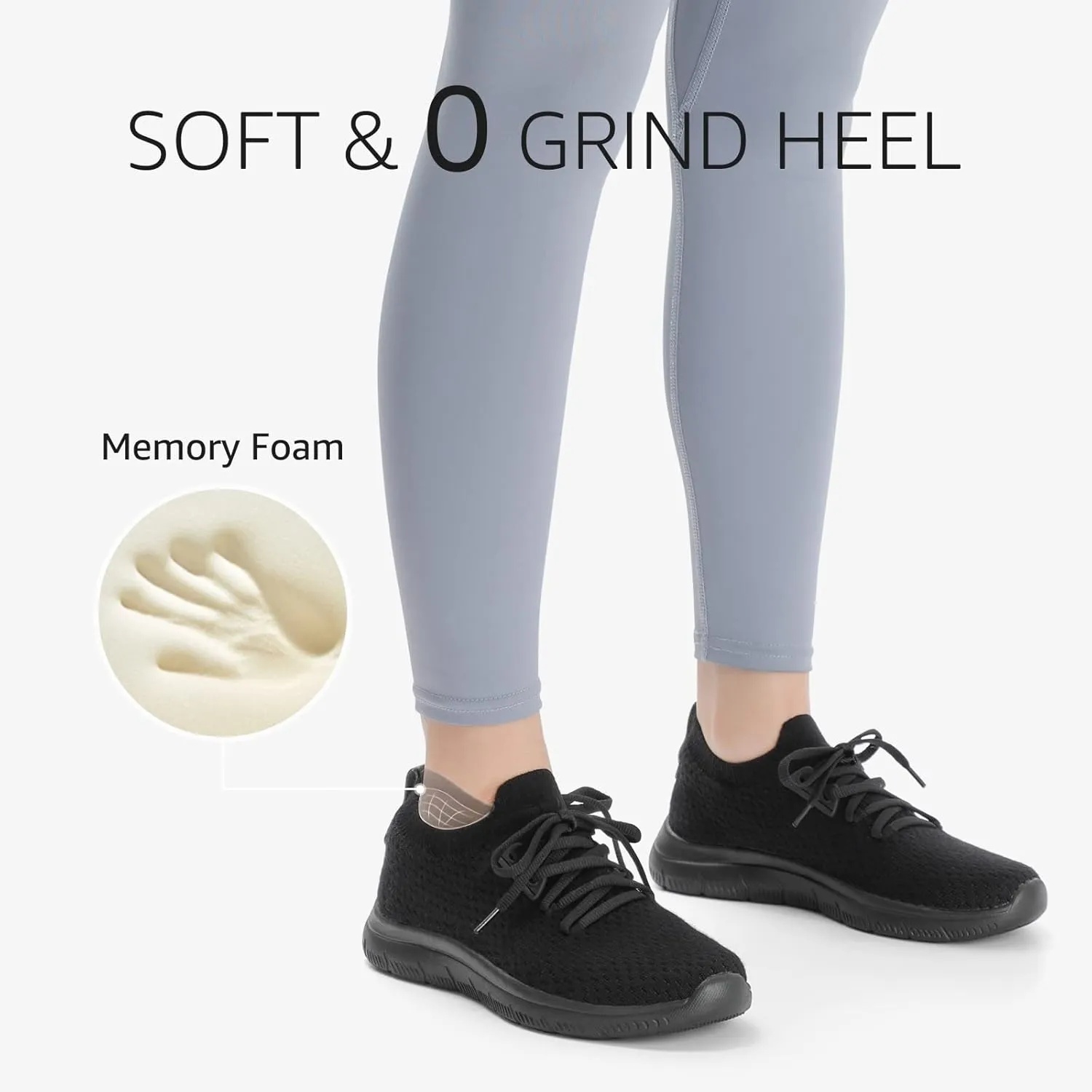 STQ Tennis Shoes Womens Slip on Walking Sneakers for Gym Workout