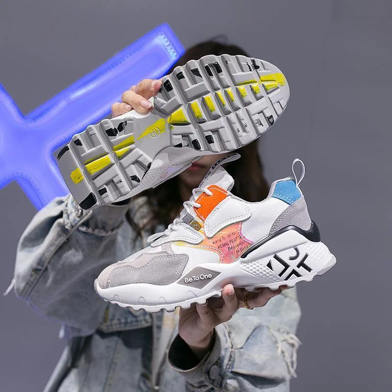 Trendy Velvet-Lined Women’s Platform Sneakers