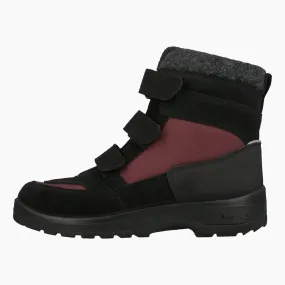 Winter ankle boots Tarra Tuisku, Bordeaux/Black