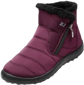 Women Winter Boots Waterproof Short Snow Boots Ladies Womens Snow Boots Winter Fur Lined Ankle Boot Snow Boot for Women Short Platform Boots Men Mens Snow Booties