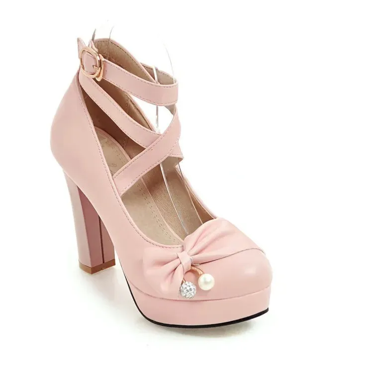 Women's Genuine Leather High Heel Shoes in Sizes 32-43