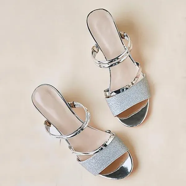 Women'S Mid-Heel Flip Flops And Two-Wear Thick-Heel Sandals 94807057C