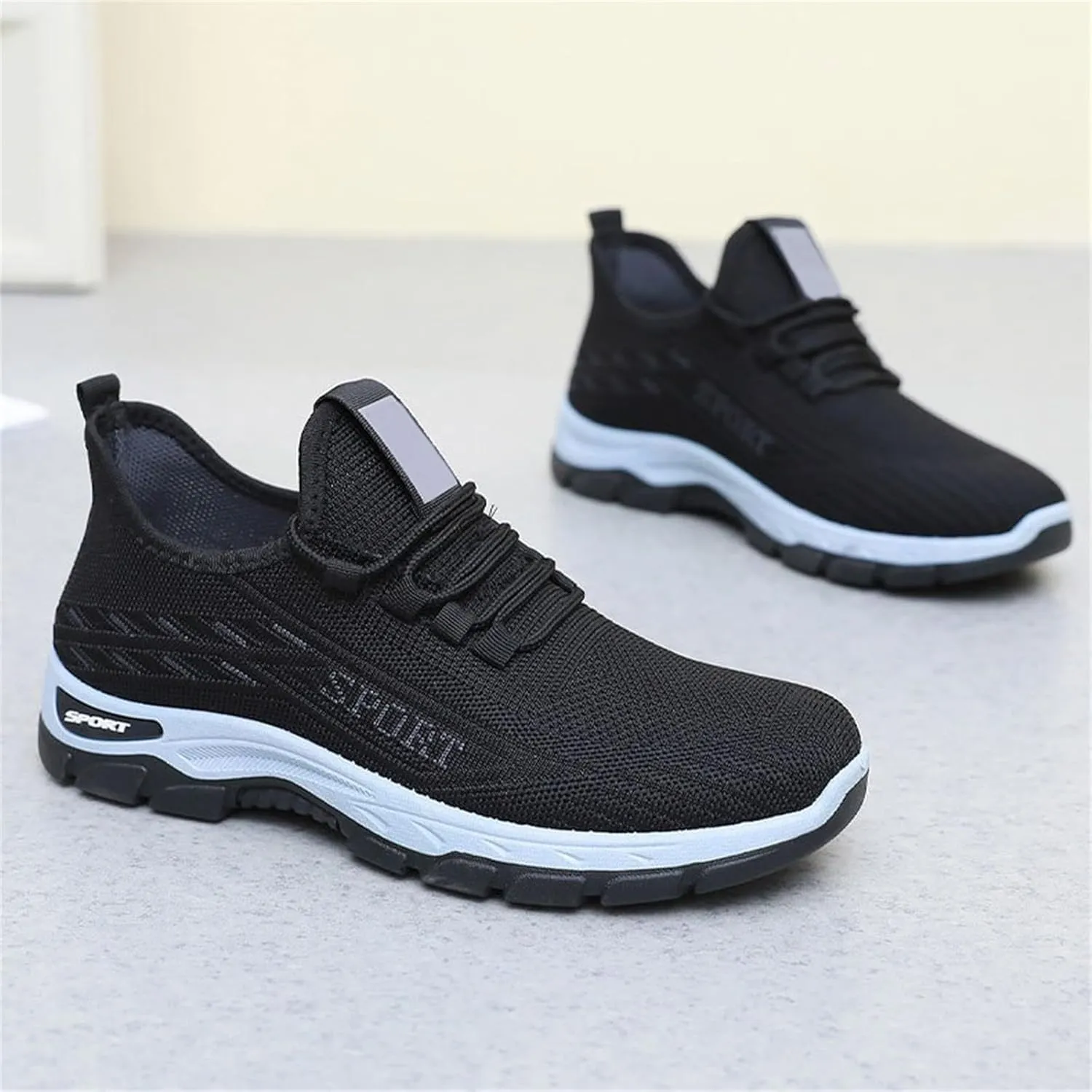 Womens Slip On Sneakers Non Slip Gym Workout Shoes Breathable Mesh Walking Sneakers Lightweight Tennis Fashion Sneaker Sports Workout Gym Shoes for Running Air Cushion Road Running Shoe