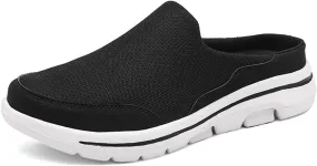 Womens Walking Shoes Breathable Mesh Mules Lightweight Open Back Slippers Casual Comfortable Wedge Mules Knitted Closed Toe Slip On Clogs Orthopedic Diabetic Shoes with Arch-Support Womens Walking Shoes Breathable Mesh Mules Lightweight Open Back Slippers Casual Comfortable Wedge Mules Knitted Closed Toe Slip On Clogs Orthopedic Diabetic Shoes with Arch-Support