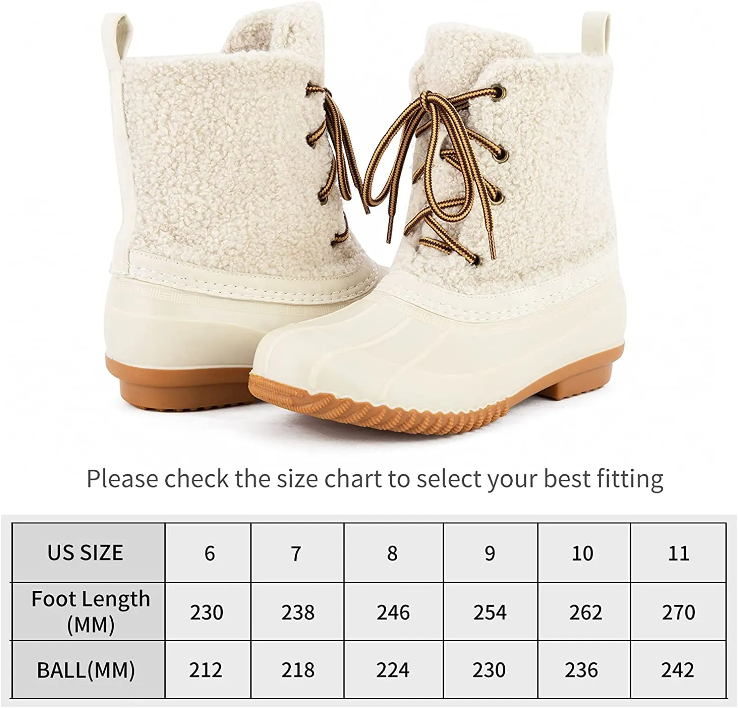 Women's Winter Snow Boots Waterproof Insulated Rain Boots Shearling Faux Fur