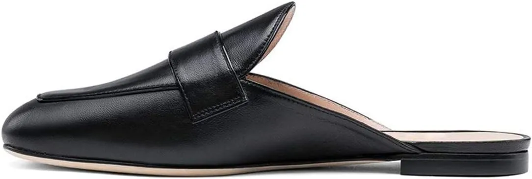 YDN Women Comfy Round Toe Slide Mules Clogs Sandals Backless Loafers Flats Low Heel Pumps Slip On Fashion Dressy Slipper Shoes