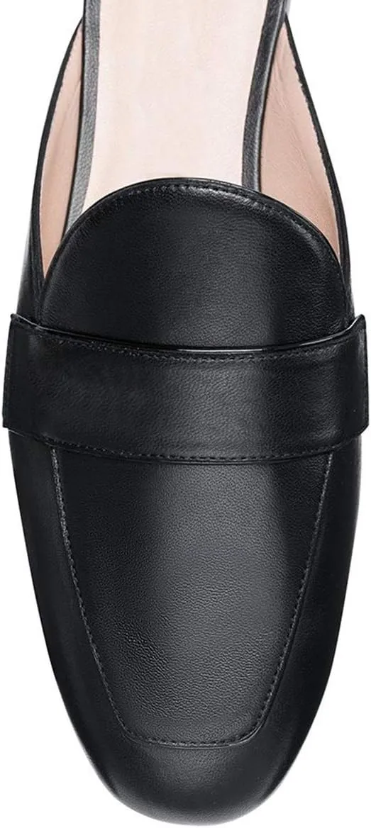 YDN Women Comfy Round Toe Slide Mules Clogs Sandals Backless Loafers Flats Low Heel Pumps Slip On Fashion Dressy Slipper Shoes